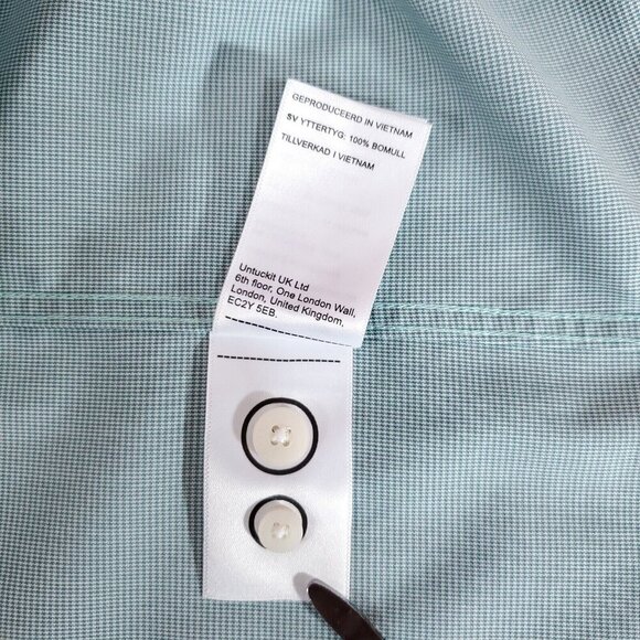 UNTUCKit Cadetto Mens Size Large Wrinkle Free Regular Fit LS Button Down Shirt - Picture 13 of 15